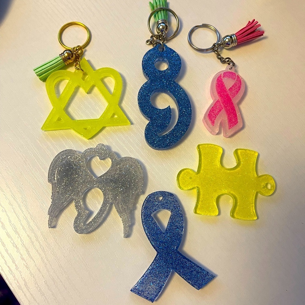 Handmade Awareness/Solidarity Keychains